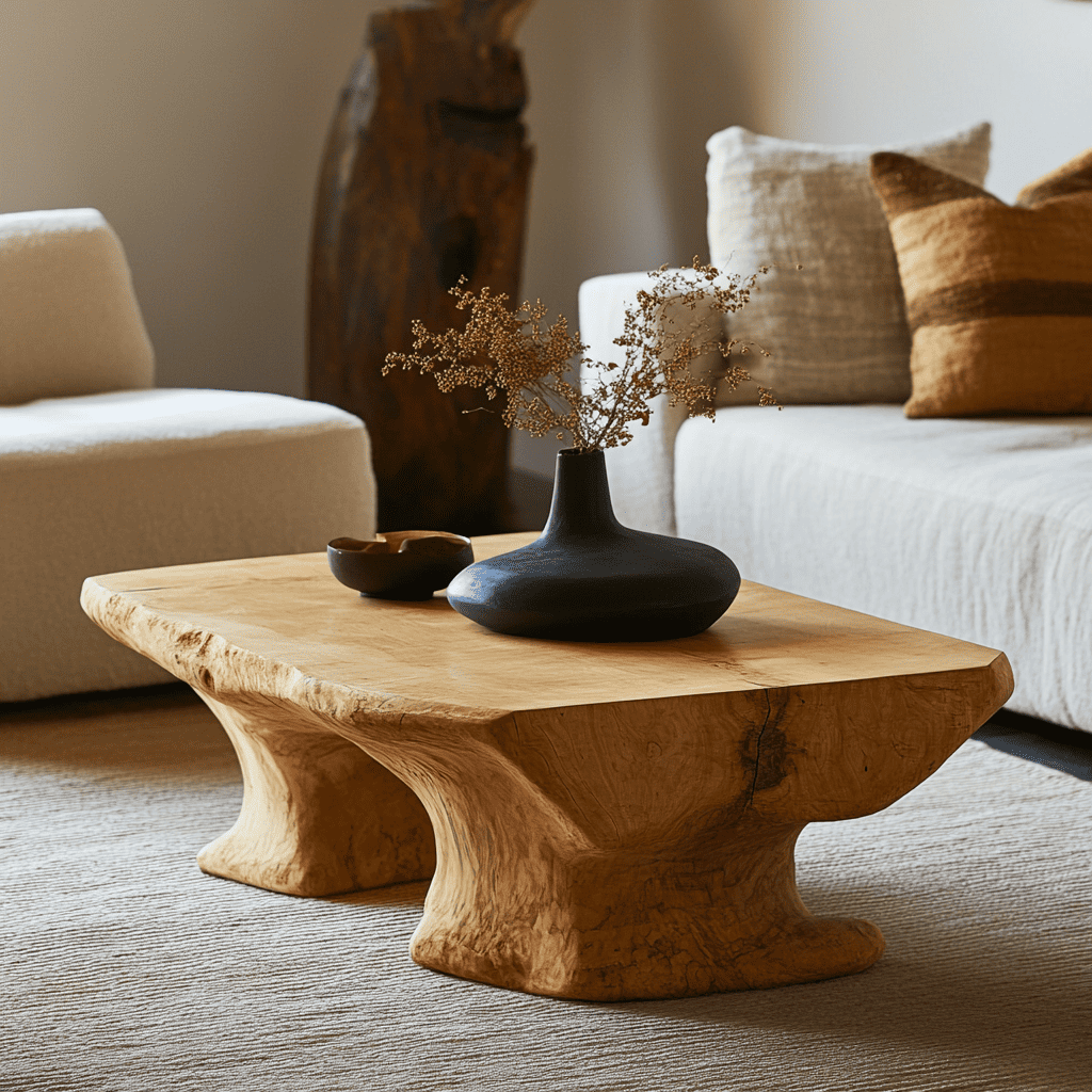 wood coffee table